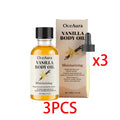 Stress Relief Vanilla Massage Oil Deeply Moisturizes Soothes Muscles Promotes Relaxation Herbal Bath Body Care Formula Oils 30ml