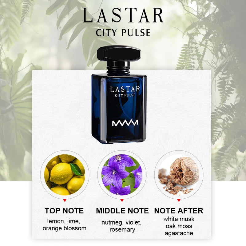 LASTAR Men's Perfume, Fresh Fruity Scent,1.86fl.oz/55ml, Long-Lasting Fragrance, Suitable for Sports and Travel